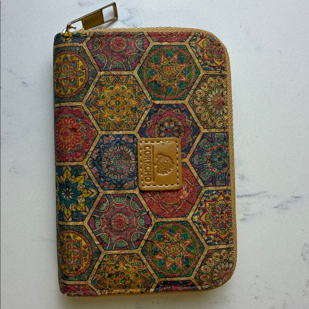 Corkcho Eco-Friendly Made in Spain Boho Zippered Cork Wallet